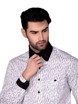 WHITE BULB PRINTED SHIRT